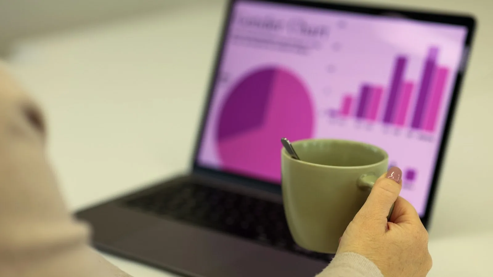 Reviewing charts over a cup of coffee