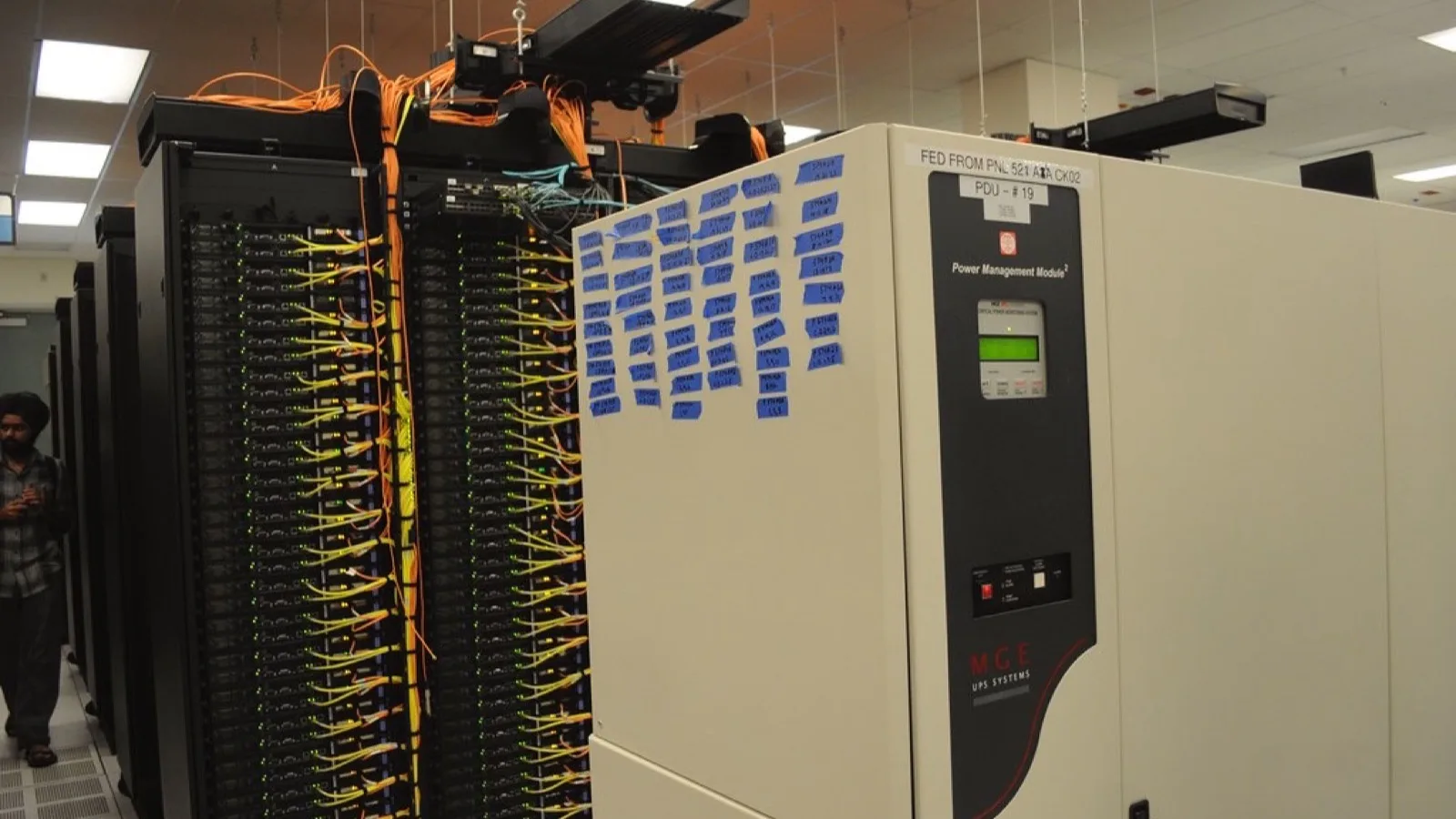 Infrastructure hardware close up