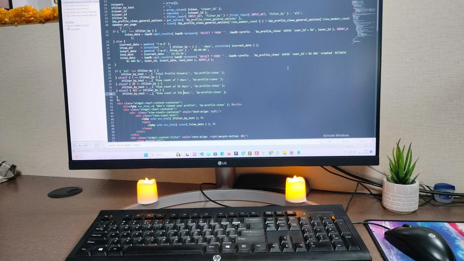 Configuring a workflow on screen